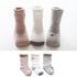 Autumn winter terry padded baby socks  THREE PAIRS